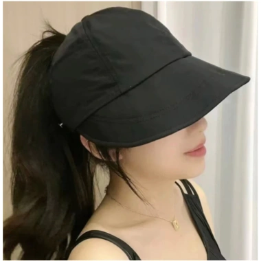 Mũ Bucket Hở Chóp Chống Nắng UV - Nút Đeo Khẩu Trang, Thời Trang, Giá 26.500₫