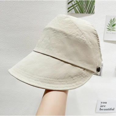 Mũ Bucket Hở Chóp Chống Nắng UV - Nút Đeo Khẩu Trang, Thời Trang, Giá 26.500₫