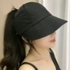 Mũ bucket hở chóp Uzzlang chống nắng UFP50+ nút đeo khẩu trang vải mềm - Giá 40.000₫ 4