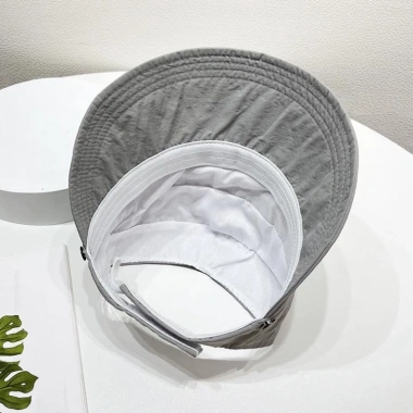 Mũ bucket hở chóp Uzzlang chống nắng UFP50+ nút đeo khẩu trang vải mềm - Giá 40.000₫