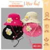 Mũ Bucket Hoa Mặt Cười Unisex Size Lớn - Nón Vành Rộng Kèm Dây Chống Nắng M85 Giá 82.000₫