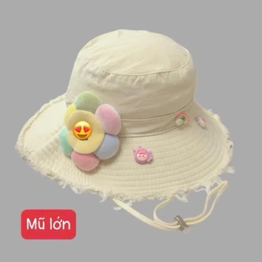 Mũ Bucket Hoa Mặt Cười Unisex Size Lớn - Nón Vành Rộng Kèm Dây Chống Nắng M85 Giá 82.000₫ 7