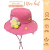 Mũ Bucket Hoa Mặt Cười Unisex Size Lớn - Nón Vành Rộng Kèm Dây Chống Nắng M85 Giá 82.000₫ 9