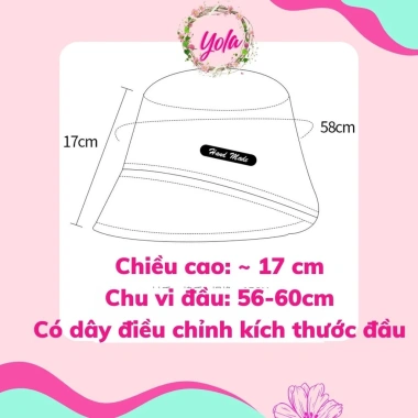 Mũ Bucket nữ Handmade Nón Tai Bèo Vành Nhỏ Hàn Quốc - Thời Trang che nắng 30k