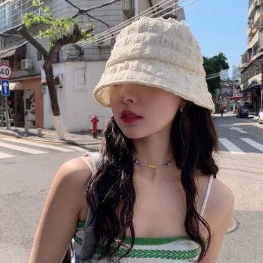 Mũ bucket nữ xốp nón tròn rộng vành - Hot trend xuân hè 2.024, giảm còn 55.000₫