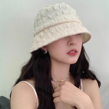 Mũ bucket nữ xốp nón tròn rộng vành - Hot trend xuân hè 2.024, giảm còn 55.000₫