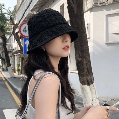 Mũ bucket nữ xốp nón tròn rộng vành - Hot trend xuân hè 2.024, giảm còn 55.000₫