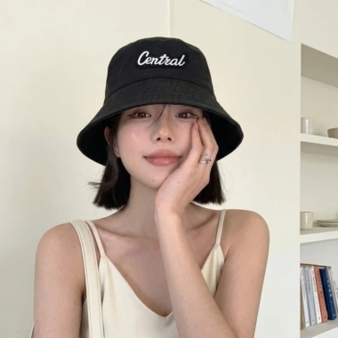 Mũ bucket vành cụp nón tai bèo thêu Peachy nbivest cotton cao cấp unisex 55k giảm từ 68k