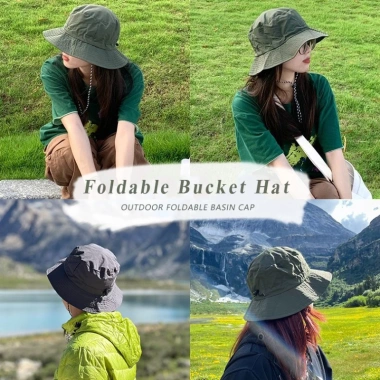 Mũ Bucket Vành Rộng Chống UV, Chống Thấm Nước, Nhanh Khô - Thời Trang Hè Nam Nữ 4