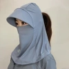 Mũ che nắng lụa băng thoáng khí, mũ chui đầu & khăn choàng mùa hè, giá 39.999đ 6