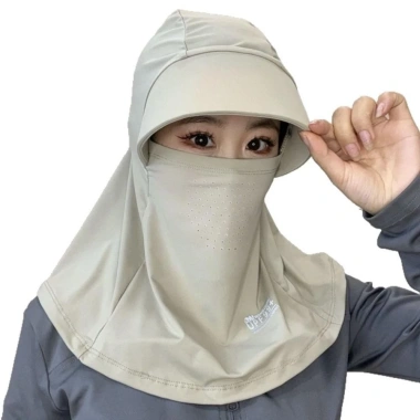 Mũ che nắng lụa băng thoáng khí, mũ chui đầu & khăn choàng mùa hè, giá 39.999đ 7 Mũ che nắng lụa băng thoáng khí, mũ chui đầu & khăn choàng mùa hè, giá 39.999đ 7