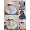 Mũ che nắng thoáng khí lụa băng và khăn choàng chống nắng xe đạp, giảm giá 29.500đ