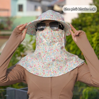 Mũ chống nắng 3in1 và khẩu trang UV thời trang nữ AH2.049 - Giá chỉ 159.000đ