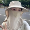 Mũ chống nắng 99% UV hàng dày loại 1 kèm khẩu trang che cổ tháo rời, thoáng khí, chống bụi mùa hè - 52.000₫