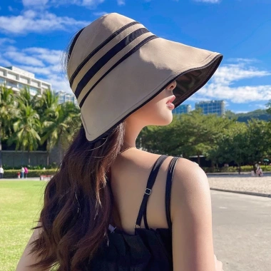 Mũ Chống Nắng Gấp Gọn Nữ Thời Trang Siêu Nhẹ Bảo Vệ UV Giá Chỉ 91.800₫ 2