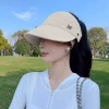 Mũ Chống Nắng Hở Đầu Vành Rộng - Quai Điều Chỉnh, Thể Thao Nửa Đầu, Nón Hở Chóp Đi Biển Nữ 5