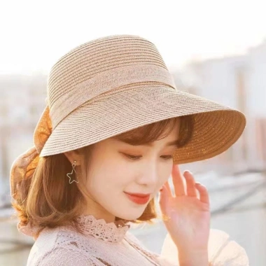 Mũ chống nắng nữ BOOCEAN - Mũ ngư dân nơ mùa hè, mũ rơm du lịch biển giá 65k 5 Mũ chống nắng nữ BOOCEAN - Mũ ngư dân nơ mùa hè, mũ rơm du lịch biển giá 65k 5
