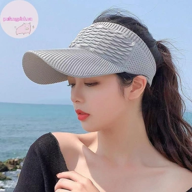 Mũ Chống Nắng Nữ Pufangpink UV - Rỗng Du Lịch Biển Thể Thao, Tấm Dệt Kim 57.132₫ 4