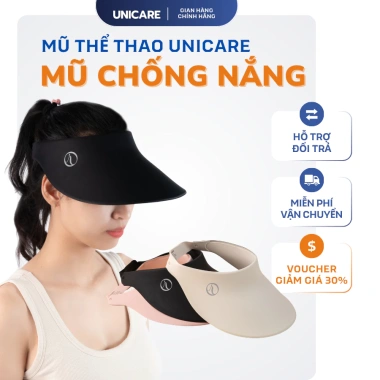Mũ Chống Nắng Unicare Nửa Đầu Vành Rộng - Che Trán, Chống UV, 185.900₫