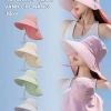 Mũ Chống Nắng Vành Rộng 12cm Khăn Che Full Vai Cổ JB48 Jussy Official Cotton UV 10.000 VND 2