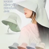 Mũ Chống Nắng Vành Rộng 12cm Khăn Che Full Vai Cổ JB48 Jussy Official Cotton UV 10.000 VND 3