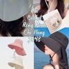 Mũ Chống Nắng Vành Rộng 12cm Khăn Che Full Vai Cổ JB48 Jussy Official Cotton UV 10.000 VND 6