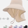 Mũ Chống Nắng Vành Rộng 12cm Khăn Che Full Vai Cổ JB48 Jussy Official Cotton UV 10.000 VND 7