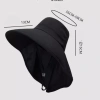 Mũ Chống Nắng Vành Rộng 12cm Khăn Che Full Vai Cổ JB48 Jussy Official Cotton UV 10.000 VND 8