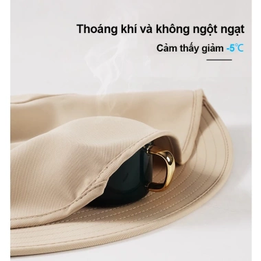 Mũ chống nắng vành rộng Hàn Quốc nữ mùa hè - Trùm đầu ngư dân, bảo vệ UV, giá 79.000₫ 5 Mũ chống nắng vành rộng Hàn Quốc nữ mùa hè - Trùm đầu ngư dân, bảo vệ UV, giá 79.000₫ 5