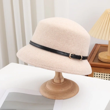 Mũ chuông dạ phối đai da sang chảnh - Giá chỉ 125.000₫, giảm từ 160.000₫