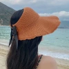Mũ cói đi biển rộng vành viền nơ - Nón tay bèo phong cách, giá 35.000 VNĐ 3
