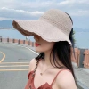 Mũ cói đi biển rộng vành viền nơ - Nón tay bèo phong cách, giá 35.000 VNĐ 5