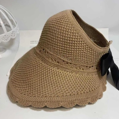 Mũ cói đi biển rộng vành viền nơ - Nón tay bèo phong cách, giá 35.000 VNĐ