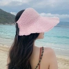 Mũ cói đi biển rộng vành viền nơ - Nón tay bèo phong cách, giá 35.000 VNĐ 7