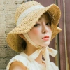 Mũ cói đi biển vành rộng cho mẹ và bé - Dây buộc tiện lợi, giá chỉ 73.000 7