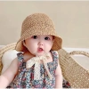 Mũ cói đi biển vành rộng cho mẹ và bé - Dây buộc tiện lợi, giá chỉ 73.000 8