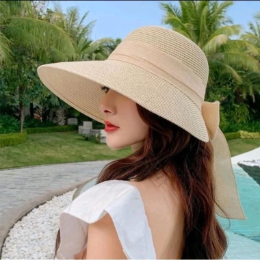 Mũ cói form lưỡi trai che nắng siêu xinh cho bạn gái - Nón cói đi biển, giảm giá 55k 3