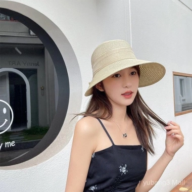 Mũ cói form lưỡi trai che nắng siêu xinh cho bạn gái - Nón cói đi biển, giảm giá 55k 7