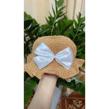 Mũ Cối Quai Buộc Nắng Đi Biển Bé Gái 1-10 tuổi Chống UV Giá Rẻ 79.900 VND 4