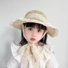 Mũ Cói Ren Bé Gái 3-10 tuổi - Chống Nắng Du Lịch, Siêu Mềm, Giá 99.000đ 4