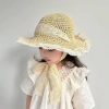 Mũ Cói Ren Nữ Vành Rộng Thắt Nơ Vintage - Đi biển, che nắng Hàn Quốc cho mẹ & bé gái, 68.000đ 6