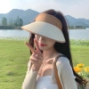 Mũ cói rộng vành chống nắng nửa đầu hoạ tiết gắn lá - Phụ kiện thời trang nữ, giá ưu đãi 39.999đ 6