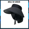 Mũ cói rộng vành chống nắng nửa đầu hoạ tiết gắn lá - Phụ kiện thời trang nữ, giá ưu đãi 39.999đ 8