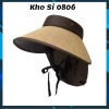 Mũ cói rộng vành chống nắng nửa đầu hoạ tiết gắn lá - Phụ kiện thời trang nữ, giá ưu đãi 39.999đ 9