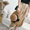 Mũ cói vành rộng đính nơ Sh66 - Nón che nắng xinh xắn, giảm còn 55k, thời trang hè 6