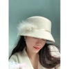 Mũ dạ ép đính bông cao cấp SH120 – Siêu xinh, giá chỉ 119.000 VNĐ
