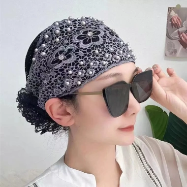 Mũ Hồi Giáo Nữ Ren cao cấp - Mũ Mẹ Khăn Trùm Đầu phong cách thời trang Giá ưu đãi 69.900đ 10