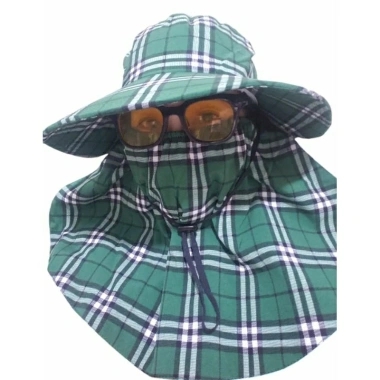 Mũ Khẩu Trang Vành Rộng Chống Nắng UV - Cotton Mềm Mịn, Họa Tiết Đa Dạng, Dây Rút Tiện Lợi, 62.000₫
