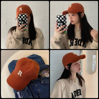 Mũ lưỡi trai chữ R unisex thời trang giá rẻ, phù hợp đi học, đi chơi - chỉ 58.000₫