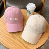 Mũ lưỡi trai nam nữ thêu chữ Peachy form cứng, basic siêu xinh, độ bền cao, phong cách trẻ trung - Đi học đi chơi chỉ 56.000đ 2